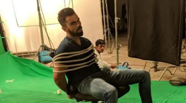 Photo of OMG ! विराट कोहली को किसने कुर्सी पर रस्सी से बंधा