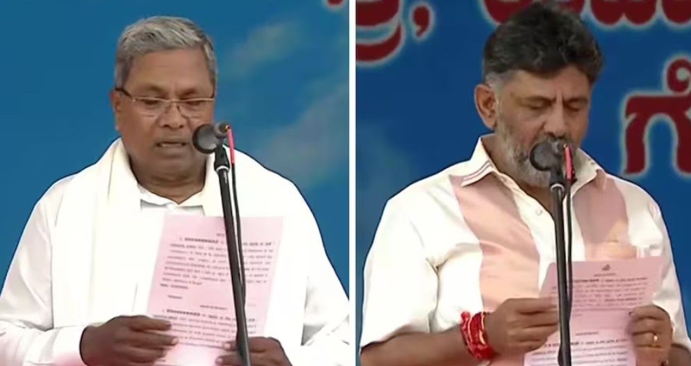 Photo of सिद्धारमैया ने ली CM पद की शपथ, Dy CM बने शिवकुमार, जुटे विपक्ष के दिग्गज