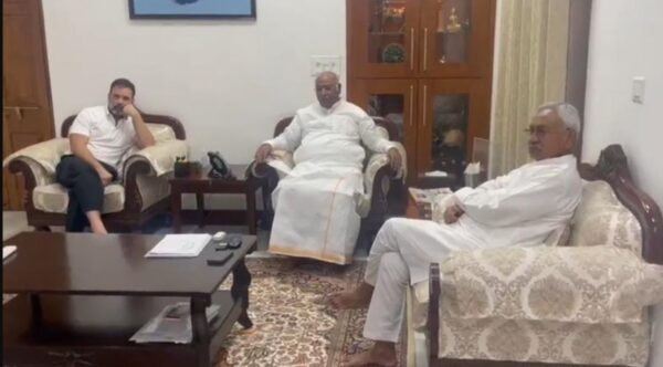 विपक्षी एकता पर क्या बनेगी बात? खड़गे-राहुल से नीतीश ने की खास मुलाकात