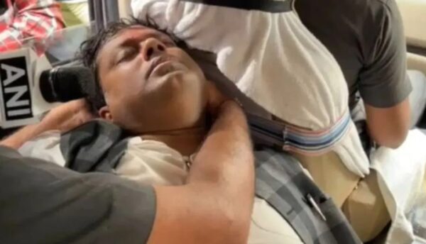 Photo of Video : : BJP के इस नेता की पुलिस के साथ झड़प और फिर हुए बेहोश