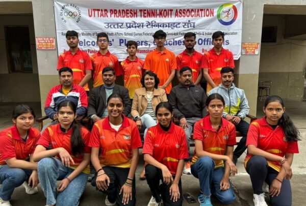 Photo of राष्ट्रीय जूनियर टेनी-क्वायट चैंपियनशिप के लिए उत्तर प्रदेश की टीम श्री महावीर जी पहुंची