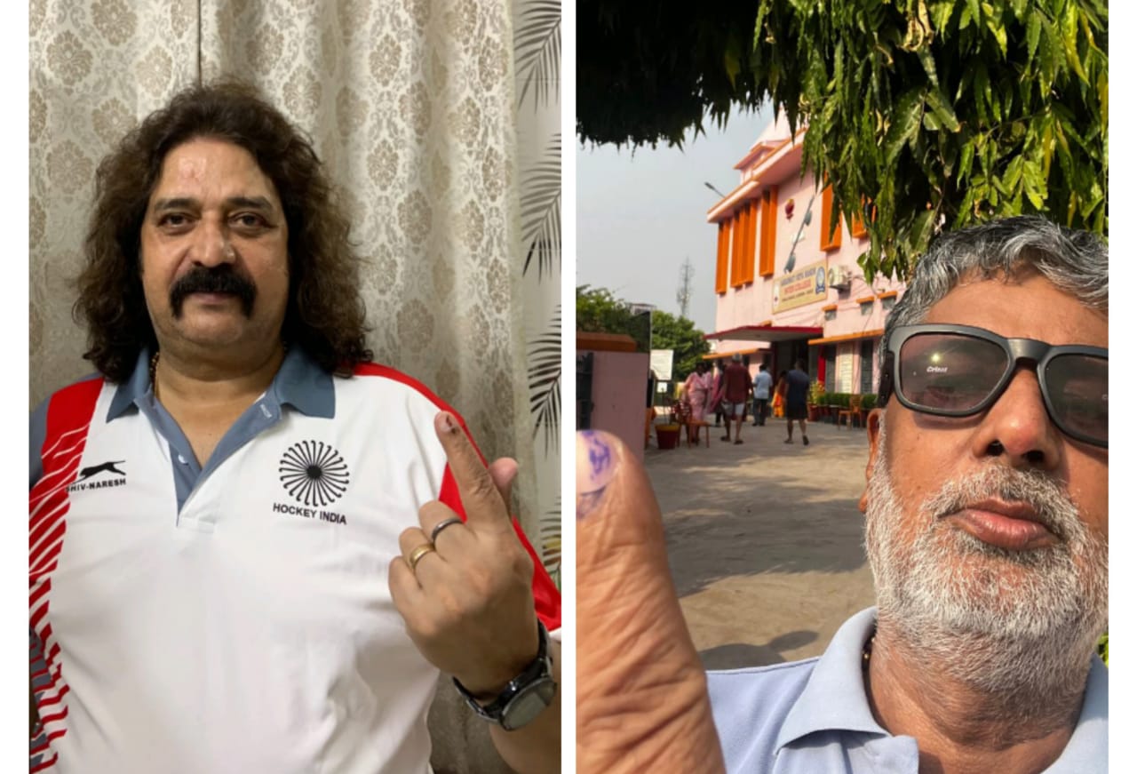 Photo of डा. आनन्देश्वर पाण्डेय और डा.आरपी सिंह ने किया मतदान, खिलाड़ियों में दिखा उत्साह