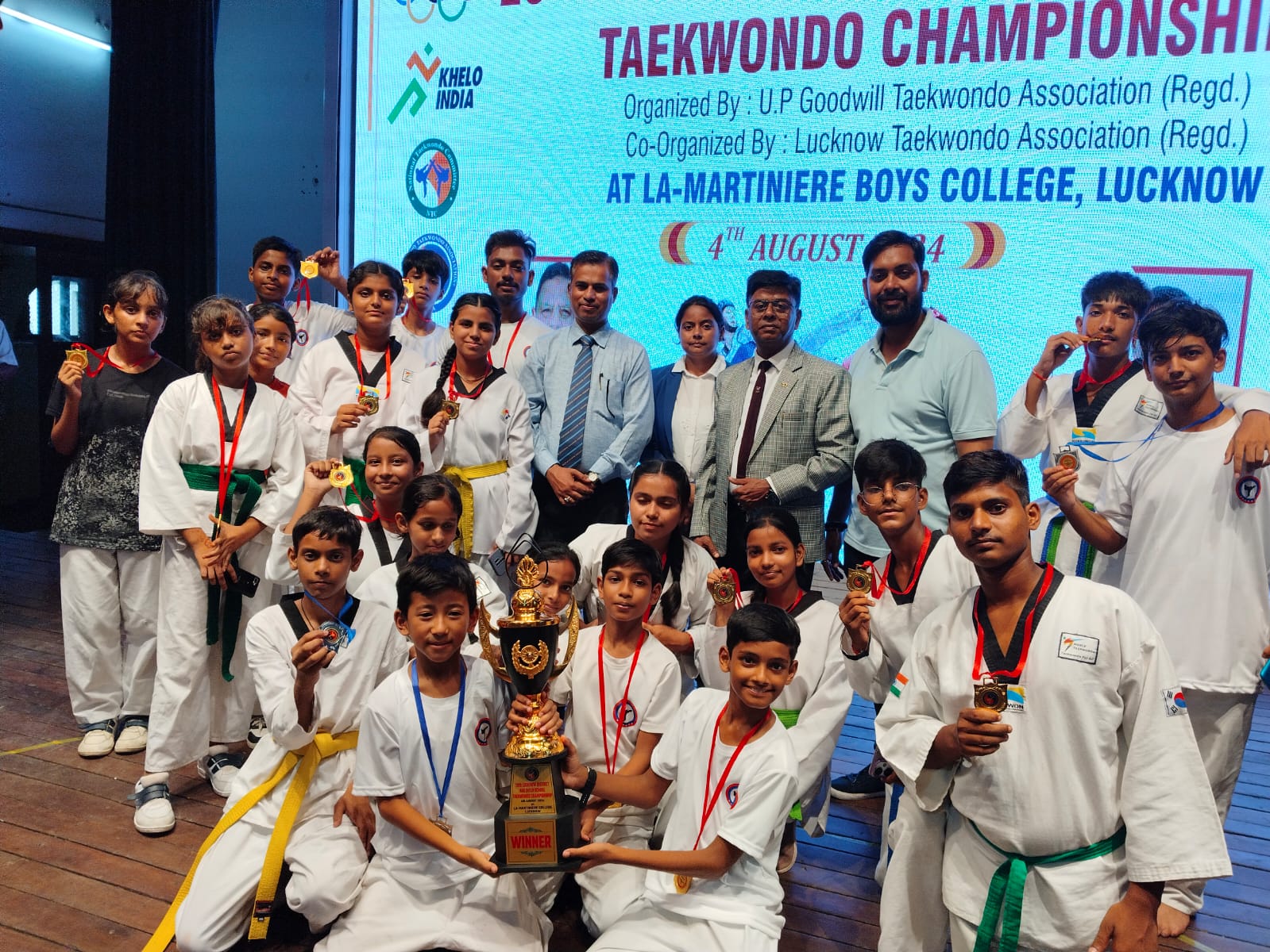 Photo of 20वी जिला/ इंटरस्कूल ताइक्वांडो चैंपियनशिप में हार्नर कॉलेज विजेता, लामार्टिनियर ब्वायज उपविजेता