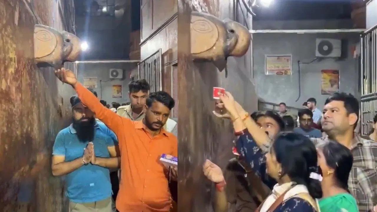 Photo of बांके बिहारी मंदिर का एक हैरान करने वाला वीडियो वायरल हो रहा है, जाने ऐसा क्या है