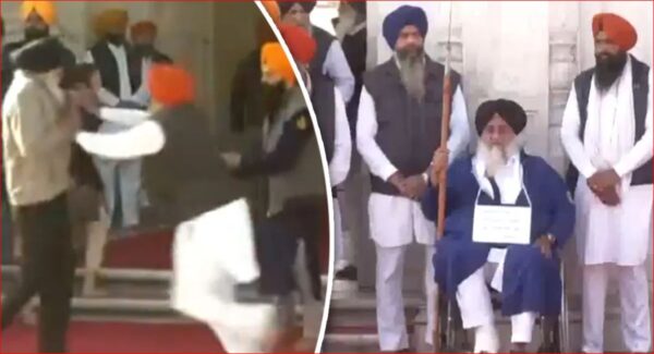 Photo of अमृतसर में स्वर्ण मंदिर के बाहर सुखबीर बादल पर फायरिंग, देखें-Video