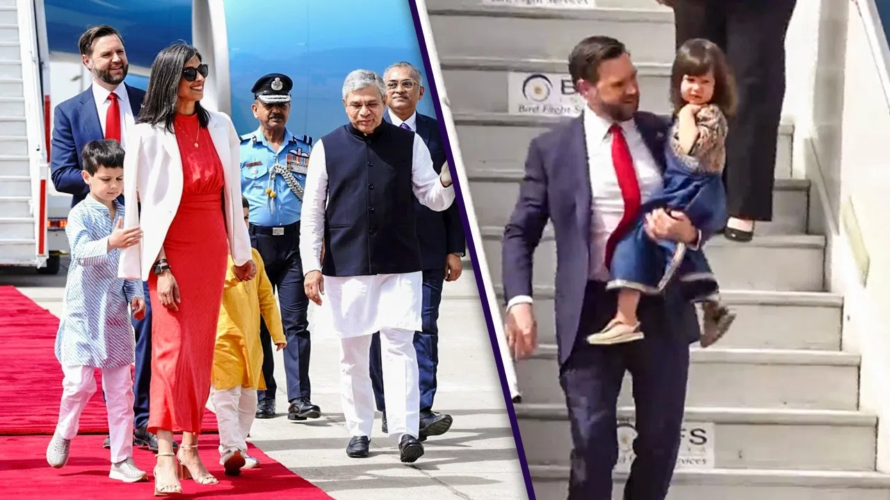 Photo of अमेरिकी उपराष्ट्रपति जेडी वेंस के बच्चों के पहनावे ने लूटा हर भारतीय का दिल