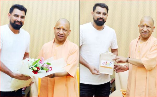 Photo of CM योगी से मुलाकात के बाद शमी वापस लौटे खास तोहफे के साथ