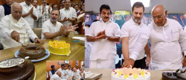 Photo of “खजूर का केक और तालियों की गूंज: संसद में मना मल्लिकार्जुन खरगे का 83वां जन्मदिन”