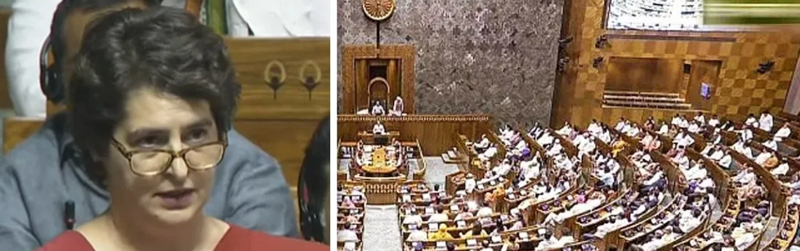 Photo of प्रियंका गांधी का संसद में सीधा सवाल-क्या जवाब दे पाएगी मोदी सरकार?