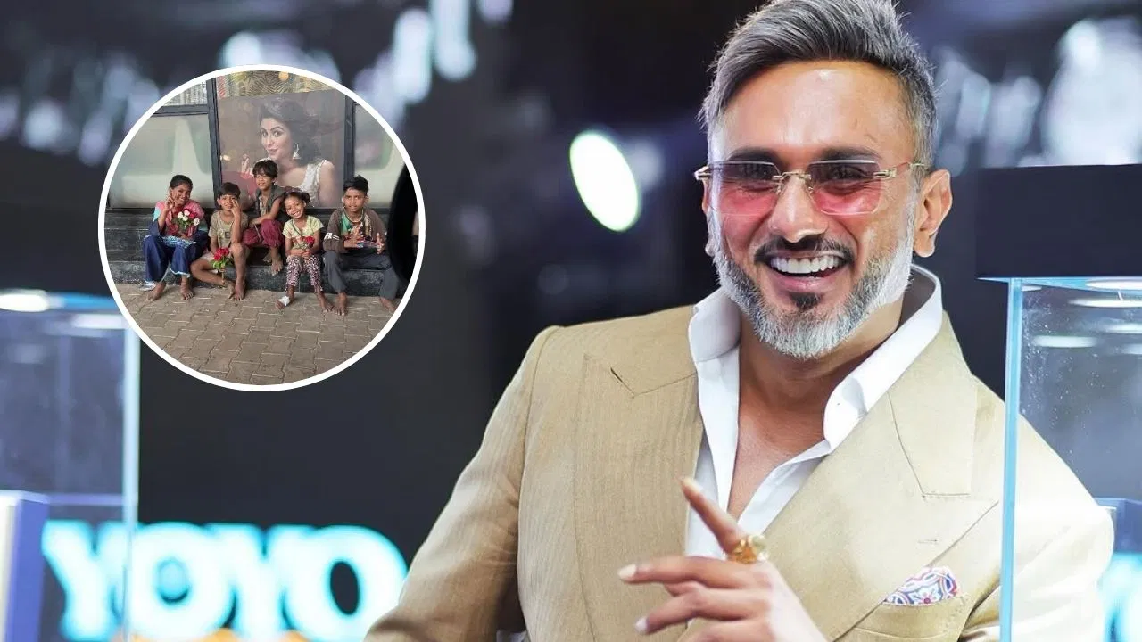 Photo of सड़क किनारे बैठे गरीब बच्चों के साथ हनी सिंह ने ऐसा क्या किया नोएडा में उमड़ा फैंस का हुजूम