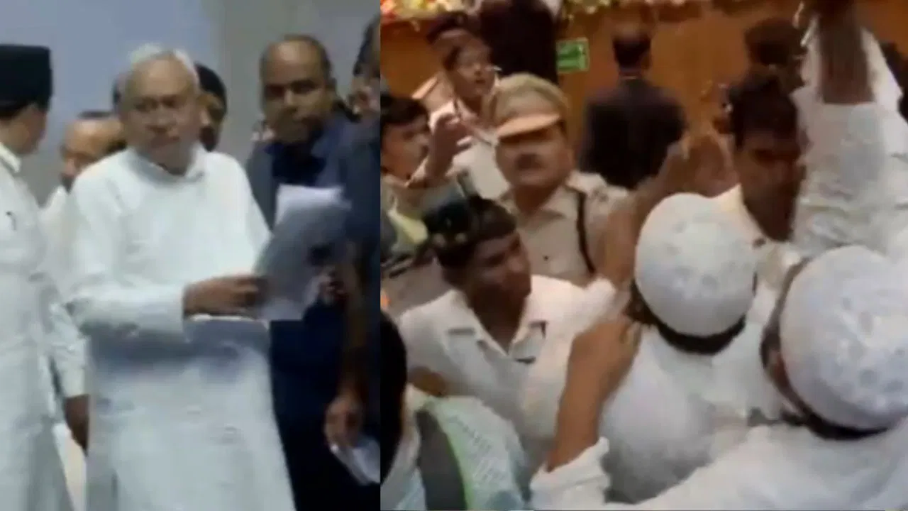 Photo of मदरसा बोर्ड के शताब्दी समारोह में सीएम नीतीश कुमार के सामने शिक्षकों का हंगामा, ग्रांट और वेतन की मांग पर उठी आवाज