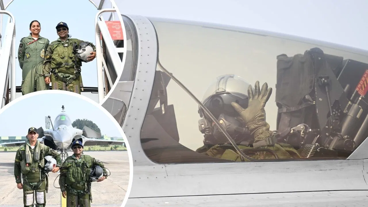 Photo of राष्ट्रपति द्रौपदी मुर्मू ने अंबाला एयरफोर्स स्टेशन से राफेल में भरी उड़ान, देश की रक्षा क्षमता पर जताया गर्व