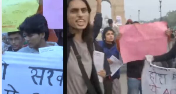 Photo of दिल्ली में प्रदूषण विरोध प्रदर्शन के बीच नक्सलियों के समर्थन में नारे, विवाद खड़ा