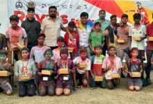 Photo of रंगों में घुली खेल भावना, आरएसजी स्टेडियम में उत्साह से मना होली उत्सव