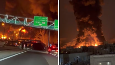 Photo of ट्रंप की चेतावनी के बाद तेहरान दहला, तेल डिपो पर हमले से लगी भीषण आग