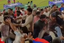 Photo of लो भाइया, एक और वीडियो हो गया वायरल! लखनऊ में IPL मैच के दौरान स्टैंड में जमकर चले लात-घूंसे…
