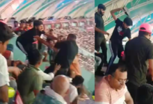 Photo of इकाना में वैभव को देखने की ललक, मैच के बीच स्टैंड्स में चले लात-घूंसे…एक ने उठाकर पटका दिया……देखें VIDEO