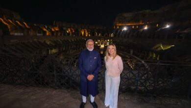 Photo of PM Modi Italy Visit: रोम पहुंचे प्रधानमंत्री मोदी, जॉर्जिया मेलोनी से मुलाकात और कोलोसियम दौरा