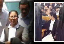 Photo of वकील के भेष में कलकत्ता हाई कोर्ट पहुंचीं ममता बनर्जी