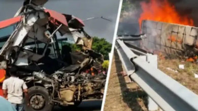 Photo of Surat Bus Accident: सूरत में भीषण चीख-पुकार! 2 बसों की आमने-सामने टक्कर के बाद लगी भयानक आग; 7 यात्री जिंदा जले
