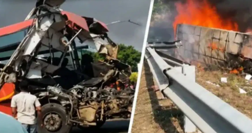 Surat Bus Accident: सूरत में भीषण चीख-पुकार! 2 बसों की आमने-सामने टक्कर के बाद  लगी भयानक आग; 7 यात्री जिंदा जले