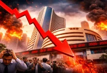 Photo of Share Market Crash: ईरान-अमेरिका तनाव से शेयर बाजार में हाहाकार, सेंसेक्स 1900 अंक टूटा