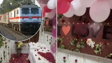 Photo of फर्स्ट AC कोच को बना दिया ‘हनीमून सुइट’, वीडियो वायरल