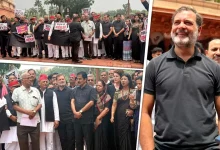 Photo of ‘पेपर लीक पर जवाब दो’… काले कपड़ों में संसद पहुंचे विपक्षी सांसद, सरकार पर साधा निशाना